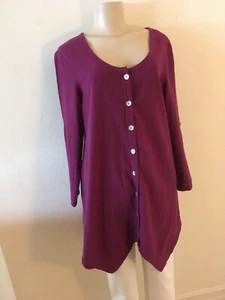 Soft Surroundings Magenta Shirt Tunika Gaze XS - Bild 1 von 3