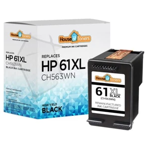 1PK Replaces For HP 61XL Black Ink Cartridge 3051A 3052A 3054 3056A 3510 3511 - Picture 1 of 2