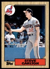 1987 TOPPS TRADED STEVE CARLTON CLEVELAND INDIANS #19T