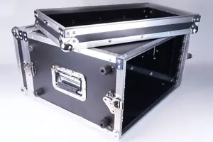 Cubix 6RU Rack Road Case Heavy Duty - 44cm Sleeve Depth With Front & Back Lids - Picture 1 of 6
