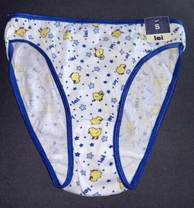 L.E.I. LEI Girl Y2K Hi-Cut French Small Cotton Vintage Brief Panty Underwear - Picture 1 of 4