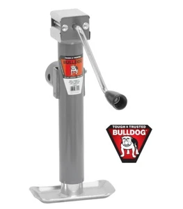 Bulldog 5,000 lbs. Round Pipe Mount Swivel Trailer Jack Sidewind 10" Lift w/ Pin - Picture 1 of 3