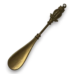 Antiker Schuhanzieher Messing – Eule Griff, Vintage Design, Sammlerstück - Bild 1 von 3
