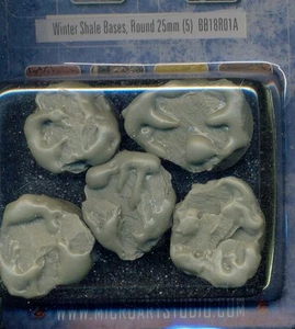 MICRO ART STUDIO 1 BLISTER DE 5 SOCLES WINTER SHALE BASES 25 MM - Imagen 1 de 1