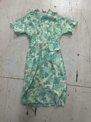 Vintage 50s  Mr.Mort Women’s Teal & White  Floral Dress Size 15 - Image 1 of 4
