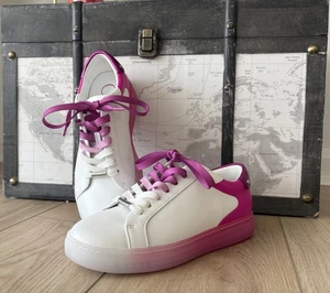 Jimmy Choo Rome White/Fuchsia US 7.5, Europe 38 - Picture 1 of 8