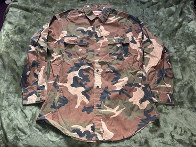 Camisa Winchester Vintage Camuflada Abotonada Manga Larga Caza Aire Libre Para Hombres Grande Foto 1 de 4