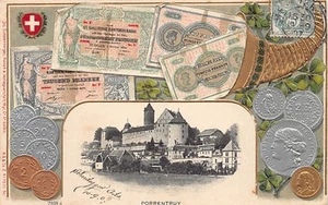 Suisse - PORRENTRUY (JU) Billets de banque et pièces de monnaie - Ed. J. Schönen - Picture 1 of 2
