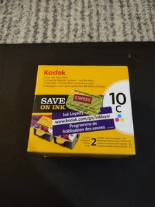 kodak printer ink cartridges 10 C Two Cartridges Color New Unopened  - Picture 1 of 2