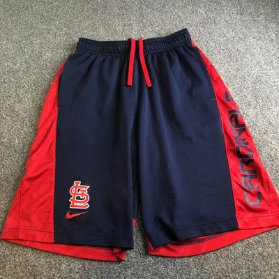 Pantalones Cortos Nike St Louis Cardinals Para Hombre Medianos Azul Sueltos Bolsillos BSBL Elastizados Foto 1 de 4