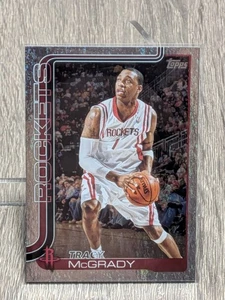 Tracy McGrady Rockets 2025 Silver SandGlitter Foil Topps Flagship Basketball - Picture 1 of 2