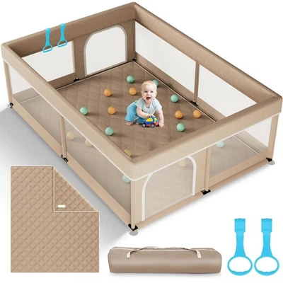 Baby Playpen with Mat 71"×59" - Extra Large Playpen for Babies and Toddlers w... - Image 1 of 4
