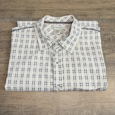 Carbon 2 Cobalt Mens Short Sleeve Button Up Shirt Size Medium Designs *READ* B9 - Image 1 of 4