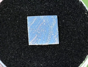 Muonionalusta Meteorite Square in a Display Box, from Sweden - Picture 1 of 2