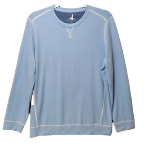 Johnnie O Sweater Archer Youth 16 Crew Neck Long Sleeve Baby Blue Golf Coastal - Picture 1 of 15