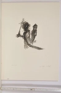 Joachim Scholz/signiert/Lithografie/Belegexemplar des Druckers Roland Ehrhardt/9 - Picture 1 of 3