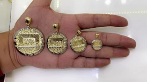 Dije colgante de la Última Cena de los Apóstoles para hombre corte diamante real oro amarillo blanco de 10K - Imagen 1 de 24