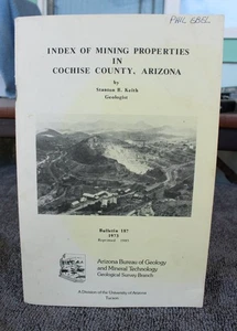 Index of Mining Properties COCHISE County Bisbee Arizona Keith Bulletin 187 - Bild 1 von 6
