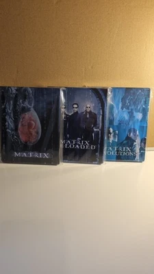 The Matrix, Matrix Reloaded and Matrix Revolutions Blu Ray Steelbook Bundle - Image 1 of 4