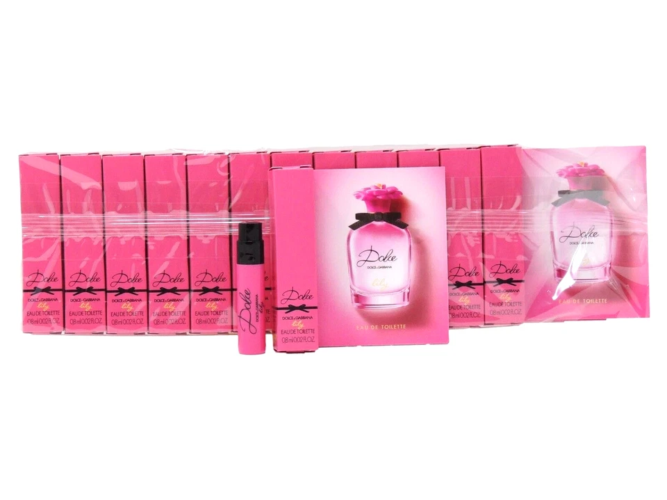 D&G DOLCE & GABBANA DOLCE LILY EDT .8ml .02fl oz x 12 AMOSTRAS DE SPRAY DE PERFUME - Imagem 1 de 1