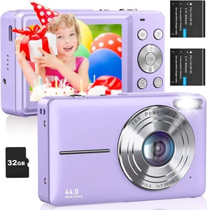 1080P Digitalkamera Fotokamera 44MP Fotoapparat 16X Digital Zoom Autofokus 32GB - Bild 1 von 18