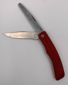 Vintage Snap-On Folding Pocket Knife KAI YAFB 27 Japan w/Spark Plug Gapper - Red