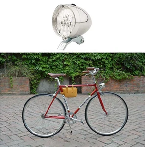 Vintage Retro Bicycle Bike Front Light Lamp LED Fixie Bike Front Fog Safety Lamp - Picture 1 of 3