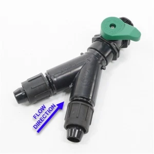 NEW Irritec A2-FY77HFVHT 3/4" DUAL LINE DRIP FLUSHING “Y” Tubing Coupling Valve - Picture 1 of 5