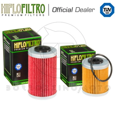 KIT COPPIA 2 FILTRI OLIO TIPO ORIGINALE HIFLO KTM 450 SX/EXC/MXC 2003-2006 - Imagen 1 de 3