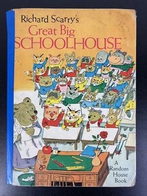 Richard Scarry's Great Big Schoolhouse 1969 First Edition Oversize Hardcover - Image 1 of 4