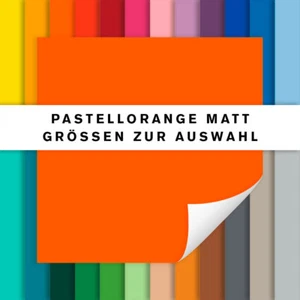 Fliesenaufkleber pastellorange matt | Fliesensticker Küche Bad | alle Größen - Bild 1 von 1