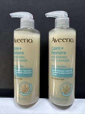 2x Limpiador de Avena Calma+Restaurar, Nutritivo, Piel Sensible-Sin Fragancia-7.8floz Foto 1 de 4