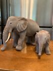 NGS 2003 Set of Elephant Figures Mom And Baby Suede Feel So Real Looking