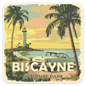 Vintage Biscayne Nationalpark Autoaufkleber Vinyl Aufkleber - Bild 1 von 6