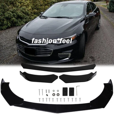 Front Bumper Lip Body Spoiler Splitter Glossy Black for CHEVROLET Chevy Malibu - Изображение 1 из 4