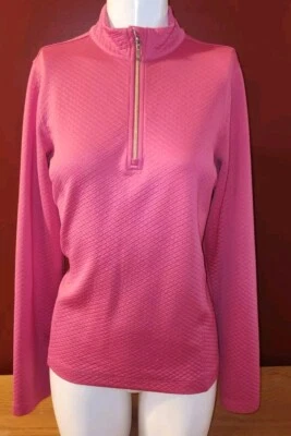 Womens Lady Hagen Golf Pullover Top S Small Pink Long Sleeve Shirt - Image 1 of 3