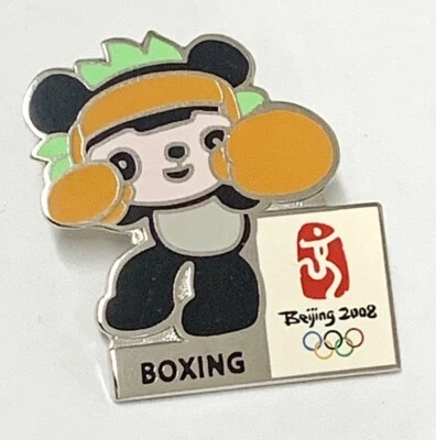 2008 Beijing Olympic Boxing Pin Panda Lapel Pin - Image 1 of 4