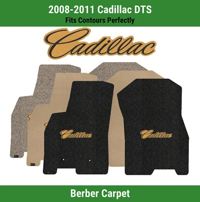 Alfombrillas delanteras Lloyd Berber para Cadillac DTS '08-11 con Cadillac Script negro sobre dorado Foto 1 de 4