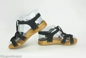 Sanita Sanita Talla 8-8.5 Mujer Madera Negra Olise Flex Sanita Sanita En Negro Aceite Nubuck - Imagen 1 de 6