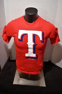 Texas Rangers rotes Baumwolle MLB OFFIZIELLE AUSGABE T-SHIRT NICE YOUTH Large 12/14 neu ohne Etikett - Bild 1 von 3