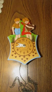 Vintage Bradley Miniature Wall Clock West Germany Mid Century Valentine Clock - Picture 1 of 4