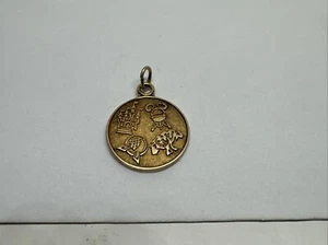 14k GELBGOLD WALT DISNEY WORLD TIERREICH, MAGIE, EPCOT ANHÄNGER CHARM - Bild 1 von 11