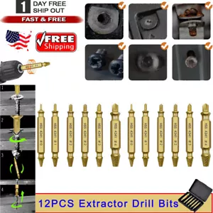 Juego de Extractor de Tornillos Despojado Daño Roto Perno Removedor Broca Kit de Herramientas de Mano - Imagen 1 de 11