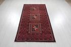 6' 4" x 3' 3" Excellent Hand-Knotted Vintage Tribal Rug