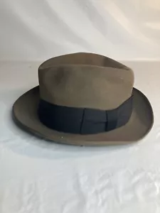 Mallory New York ariscrocat quality brown fedora hat - Picture 1 of 7