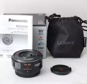 New Panasonic Lumix G X Vario PZ 14-42mm F3.5-5.6 ASPH POWER O.I.S. Zoom Black - Picture 1 of 16