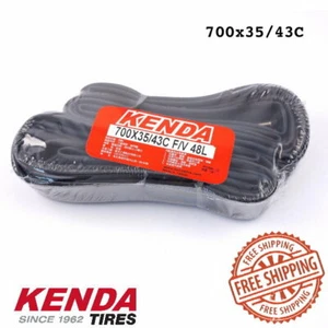 KENDA 700x35/43C 48mm(L) F/V Presta/French Road Tube Bike Inner Tubes - 2 pcs - Picture 1 of 2