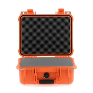 Peli Case 1400 con espuma naranja estuche para fotos estuche para armas estuche protector IP67 NUEVO - Imagen 1 de 5