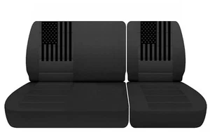 Truck Seat Covers Fits 1988 to 1991 Chevy C/K 1500 Charcoal 40/60 Split Bench - Picture 1 of 5