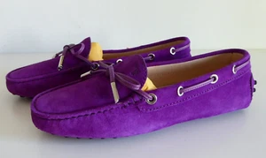 Mocassini nuovi originali Tod's Gommino 36,5 scamosciati viola fucsia - Foto 1 di 9